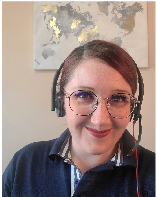 Foto con headset